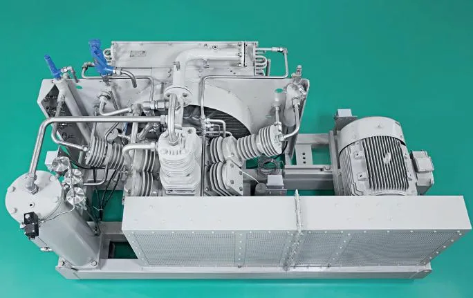 Manutenção de compressor de alta pressão burckhardt