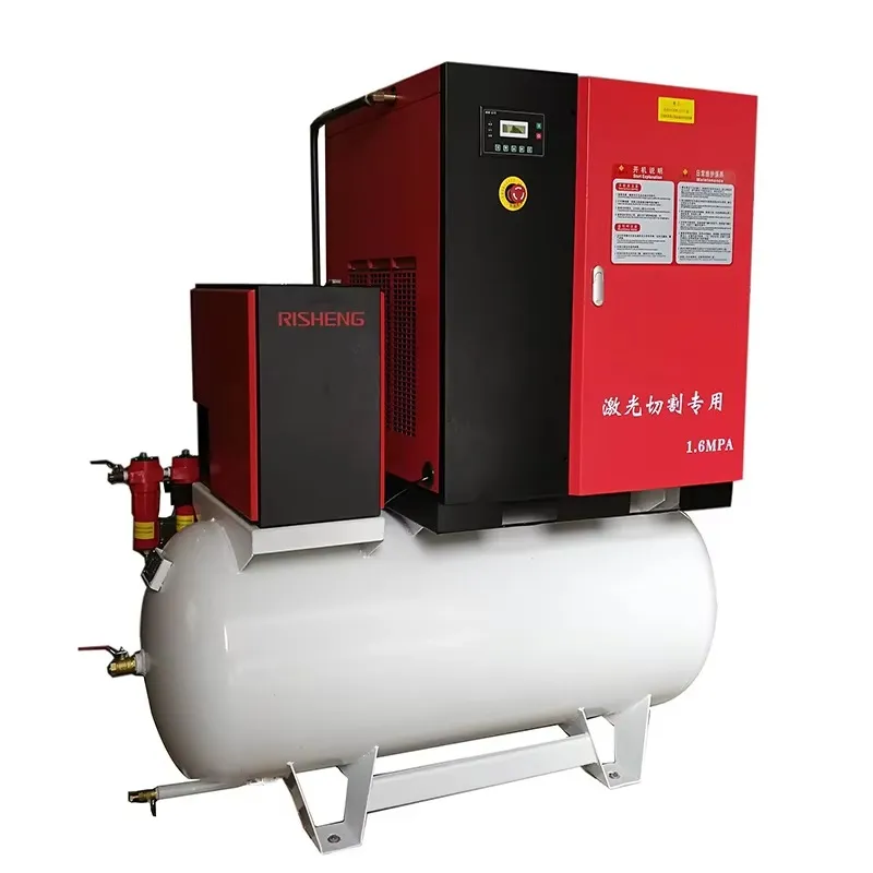 Manutenção de compressor de alta pressão laser